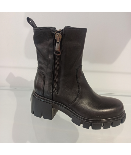 fru.it bottines  femmes cuir noir Dans la société mordern