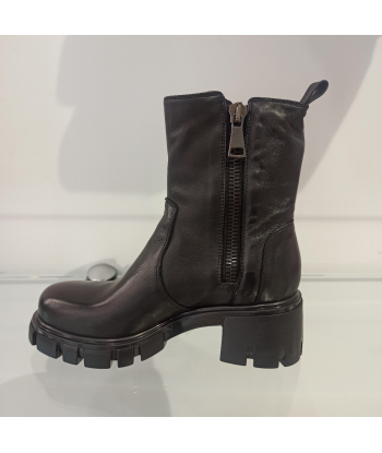 fru.it bottines  femmes cuir noir Dans la société mordern