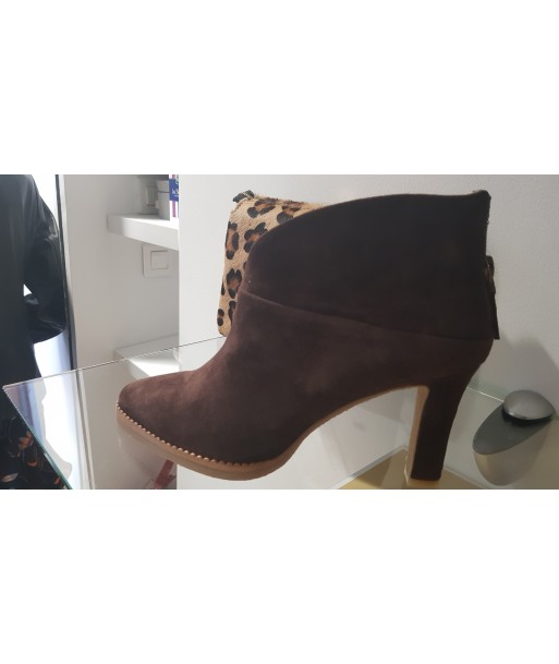 lola cruz boots à talon choco l'achat 