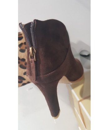 lola cruz boots à talon choco l'achat 