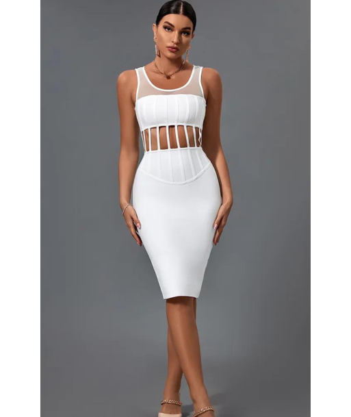 Robe Corset  en Blanc Jusqu'à 80% De Réduction