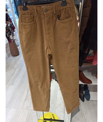 twinset pantalon velours côtelé camel paiement sécurisé