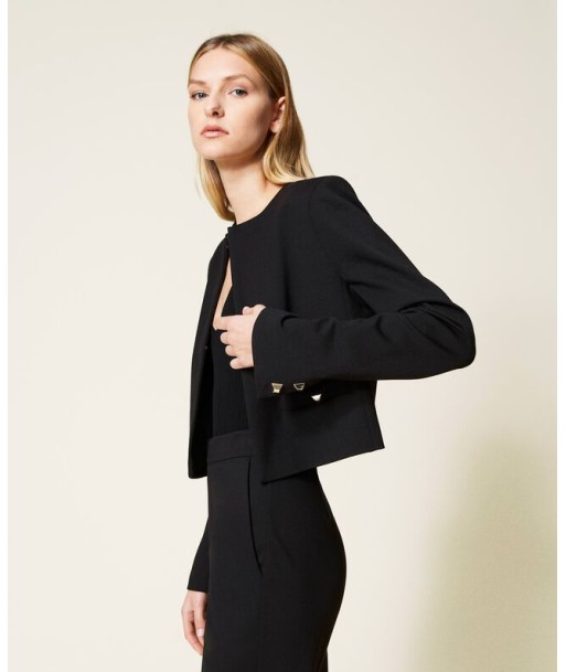 twinset  veste  spencer noir ou blanche écru Véritable concentré