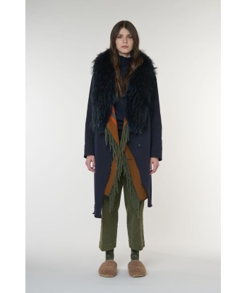 bazar de luxe manteau bleu marine acheter en ligne