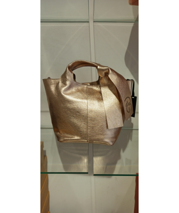 roberta gandolfi sac a main femme cuir cuivre rosé ou a consommer sur place