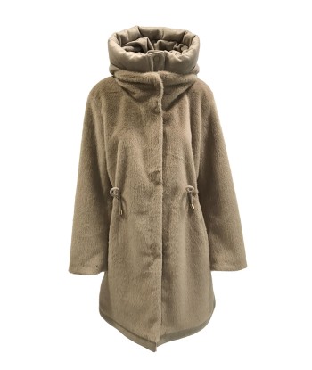 violanti Doudoune duffle coat blanche fausse fourrure Livraison rapide