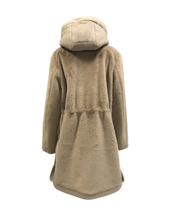 violanti Doudoune duffle coat blanche fausse fourrure Livraison rapide