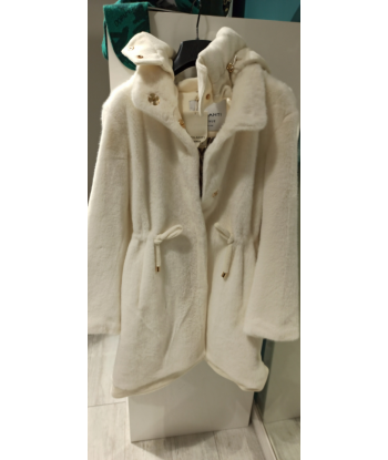 violanti Doudoune duffle coat blanche fausse fourrure Livraison rapide