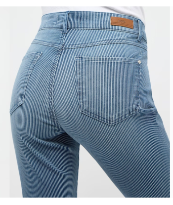 angels jeans leni bleu rayé soldes