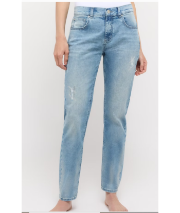 angels jeans boyfriend blanc ou bleu pas cher 