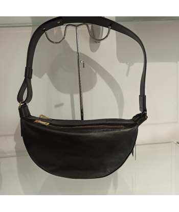 roberta gandolfi sac banane en cuir noir ou a consommer sur place