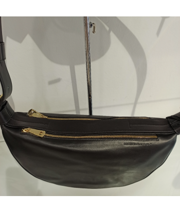 roberta gandolfi sac banane en cuir noir ou a consommer sur place